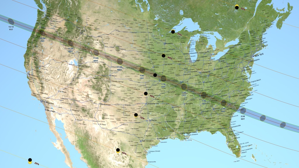 See the most accurate map for Aug 21, 2017's total solar eclipse.