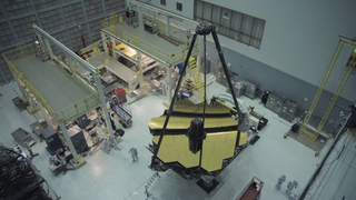 Various b-roll clips of the Webb Telescope Element in the cleanroom at the NASA Goddard Space Flight Center.  The footage is available in 4k, 1080p ProRes and 1080p h264 for editors