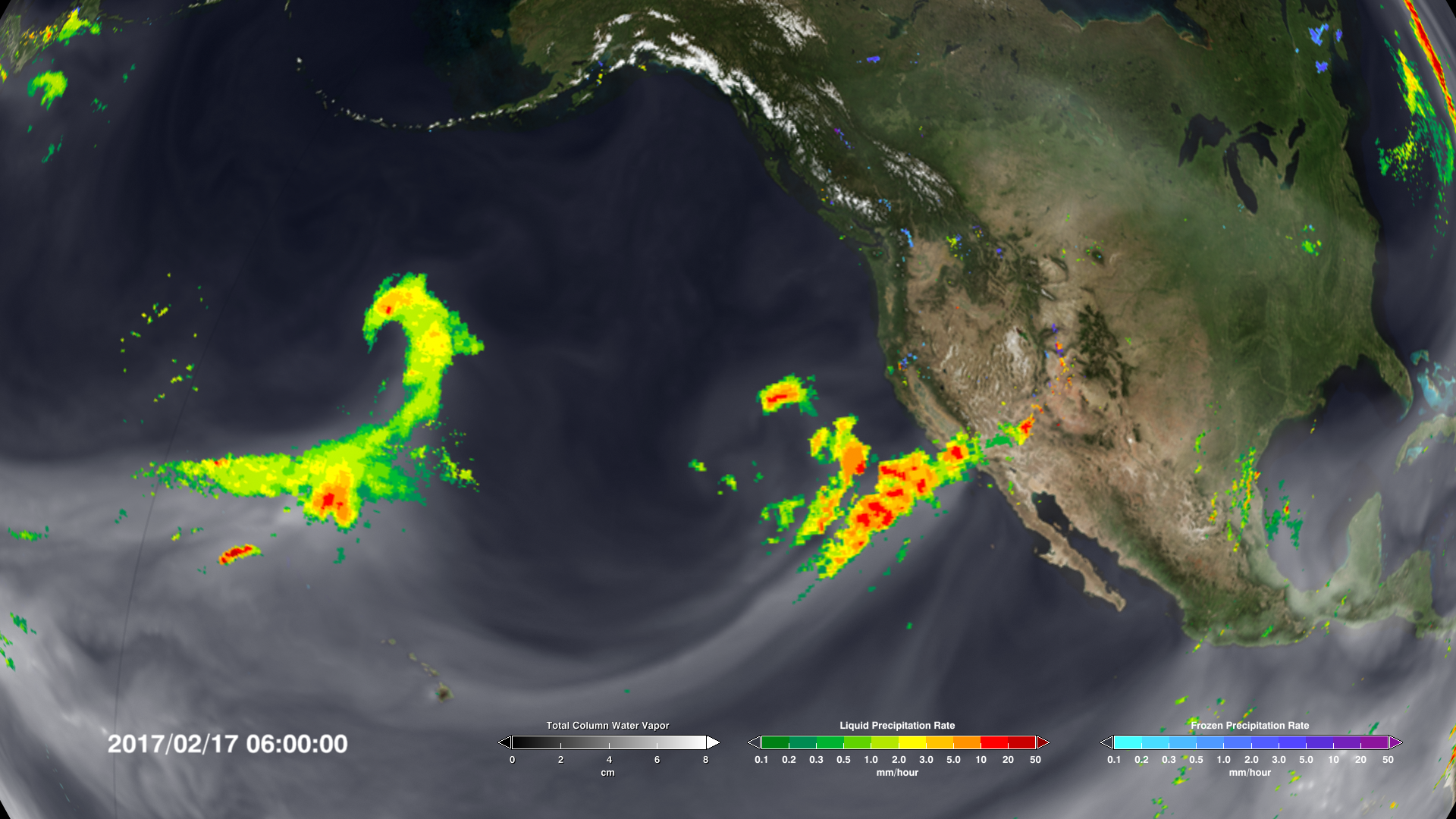 After four years of drought, atmospheric rivers deliver rain to California.