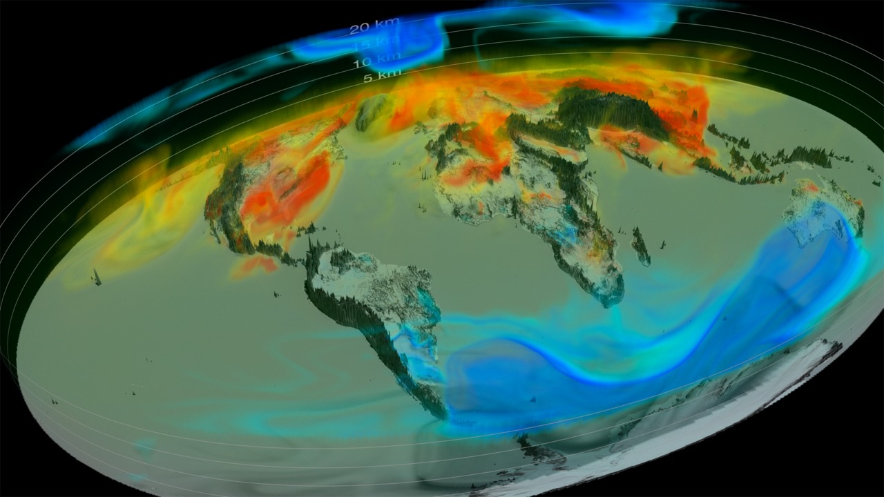 An unprecedented 3-D view of Earth's carbon dioxide.