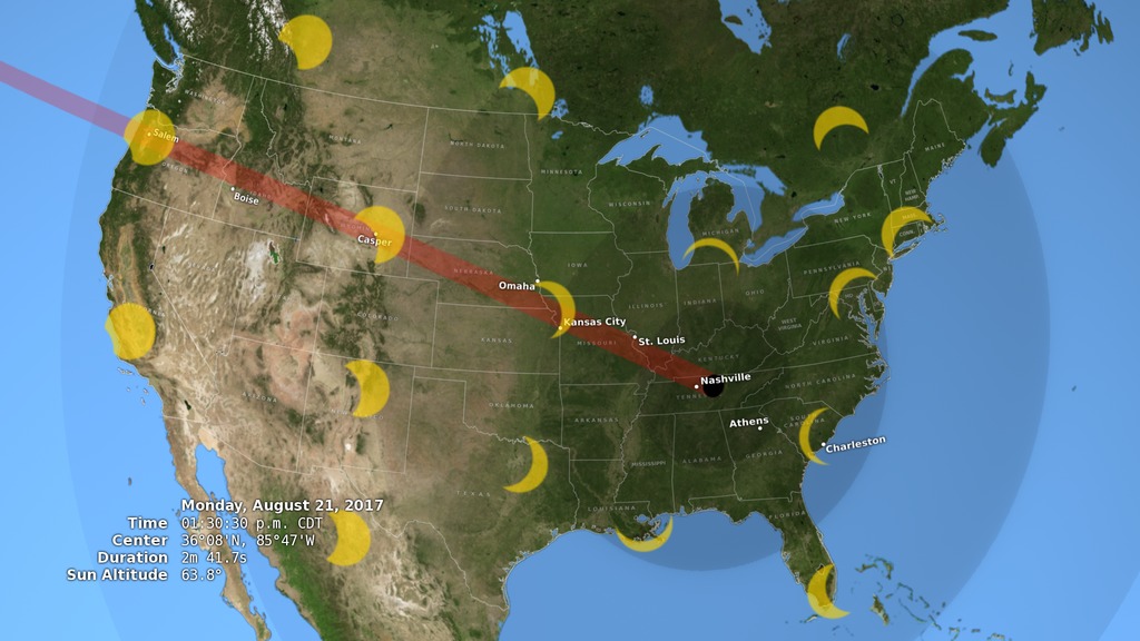 On August 21, 2017, a solar eclipse will be visible across North America.