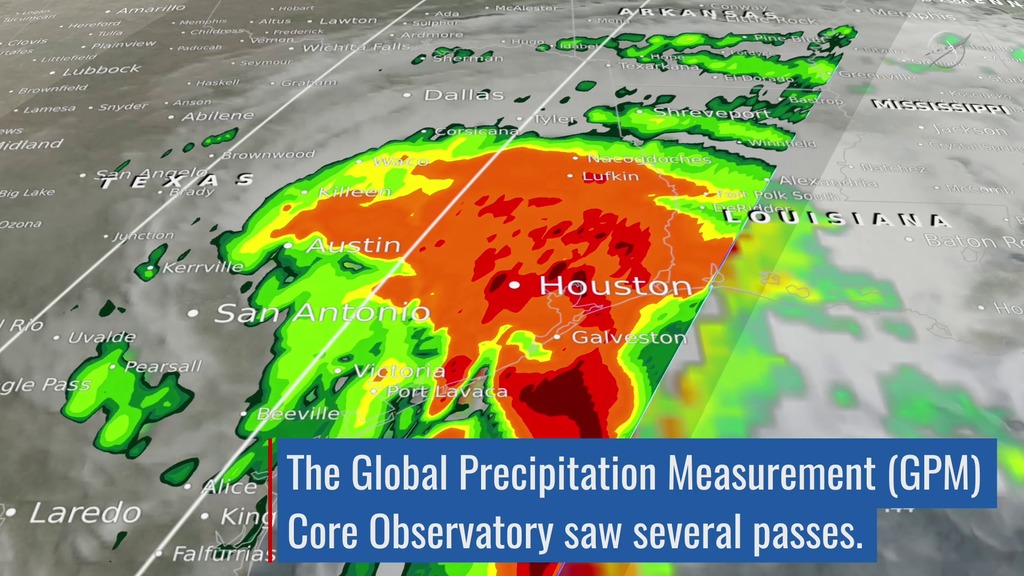 Preview Image for NASA Captures Hurricane Harvey's Rainfall