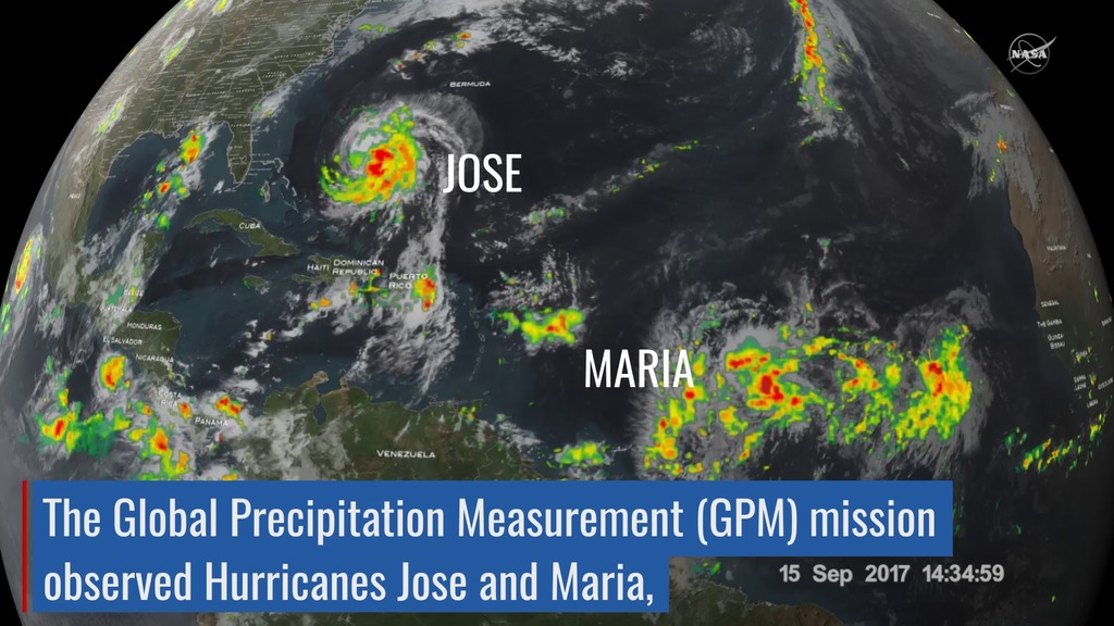 Preview Image for NASA Catches Hurricanes Jose and Maria