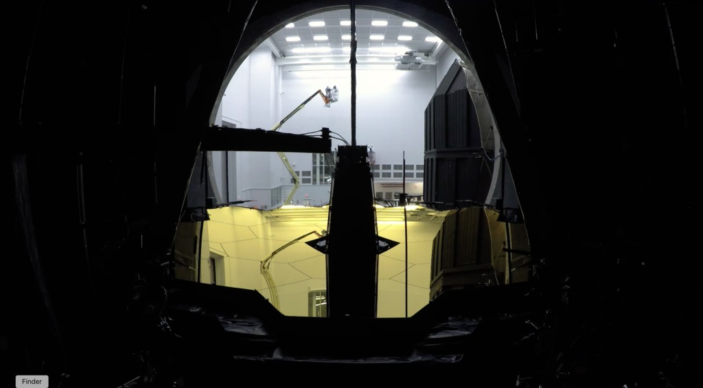 Time-lapse footage of engineers moving the Webb Telescope out of Chamber A after undergoing cryogenic testing at NASA's Johnson Space Center in Houston Texas.   