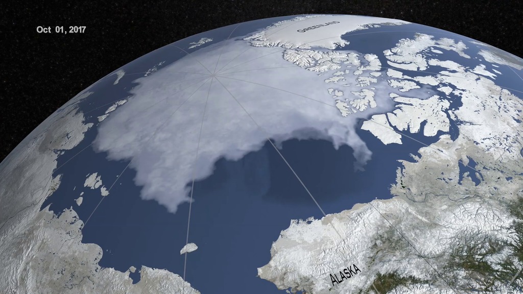 Preview Image for Arctic Sea Ice Continues a Trend of Shrinking Maximum Extents