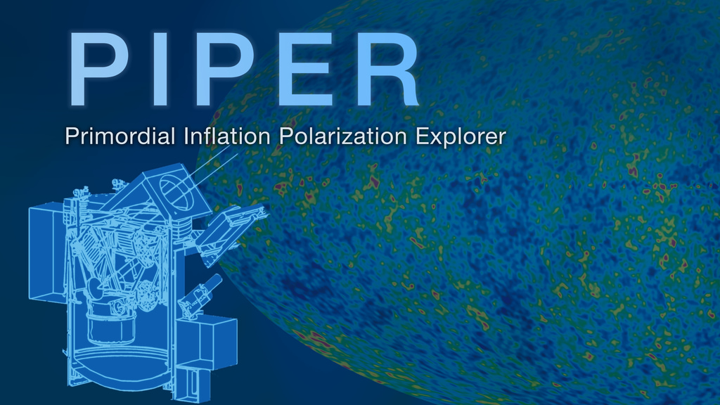 The Primordial Inflation Polarization Explorer (PIPER) is a NASA scientific balloon mission that will study twisty patterns of light in the cosmic microwave background — a faint glow permeating the universe in all directions and leftover from the period following the big bang.Credit: NASA's Goddard Space Flight Center