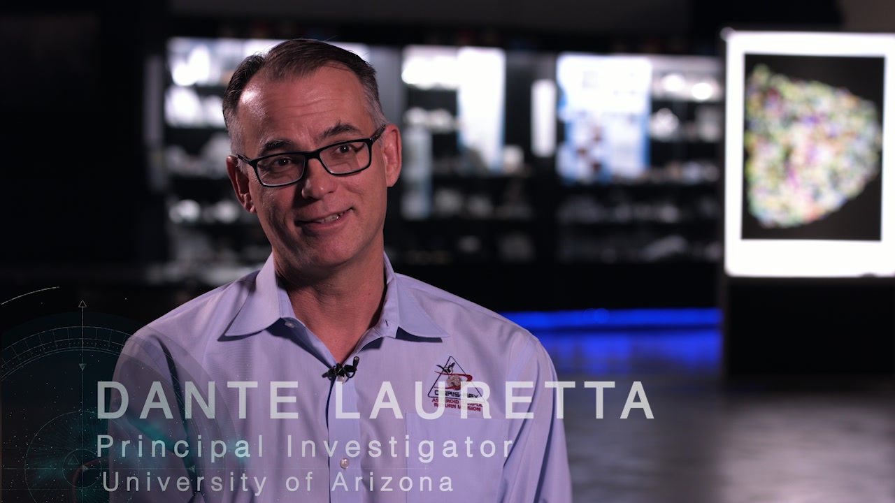 Dr. Dante Lauretta - OSIRIS-REx Principal Investigator, University of Arizona. Dr. Lauretta talks about the team behind the mission. Complete transcript available.Watch this video on the NASA.gov Video YouTube channel.