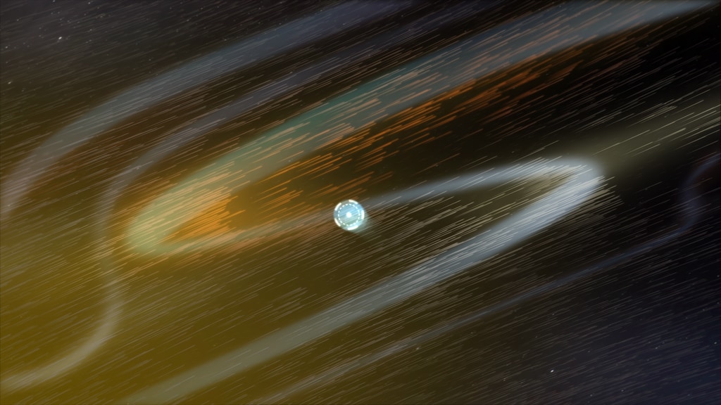 Parker Solar Probe flew through several ‘switchbacks’ – tubes of fast solar wind emerging from coronal holes in the Sun’s upper atmosphere. Credit: NASA/GSFC/CIL/Adriana Manrique Gutierrez