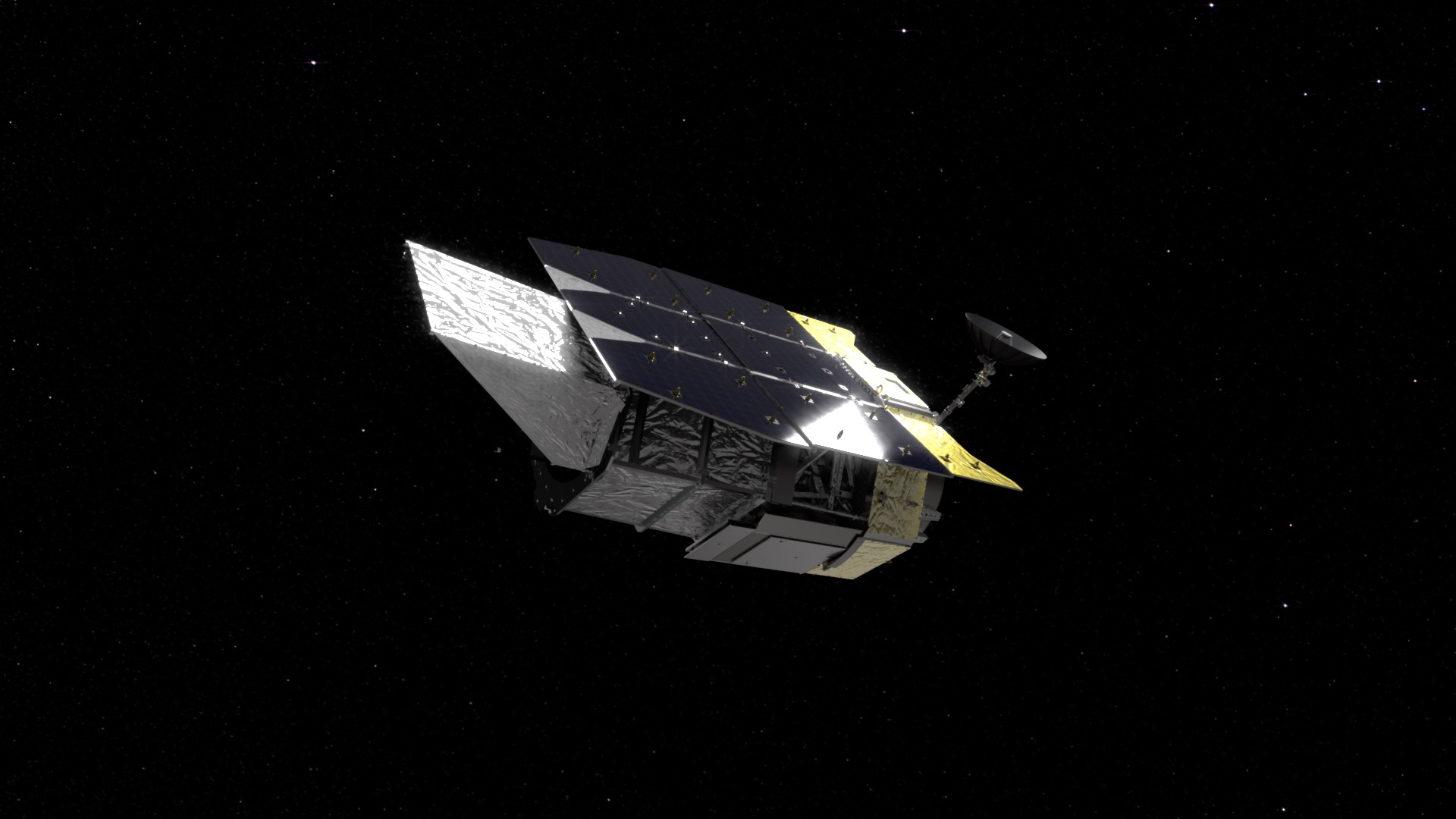 "Beauty pass" animation of the Roman Space Telescope spacecraft