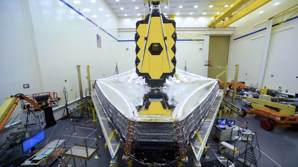 A media reel of b-roll and time-lapse footage of the James Webb Space Telescope.