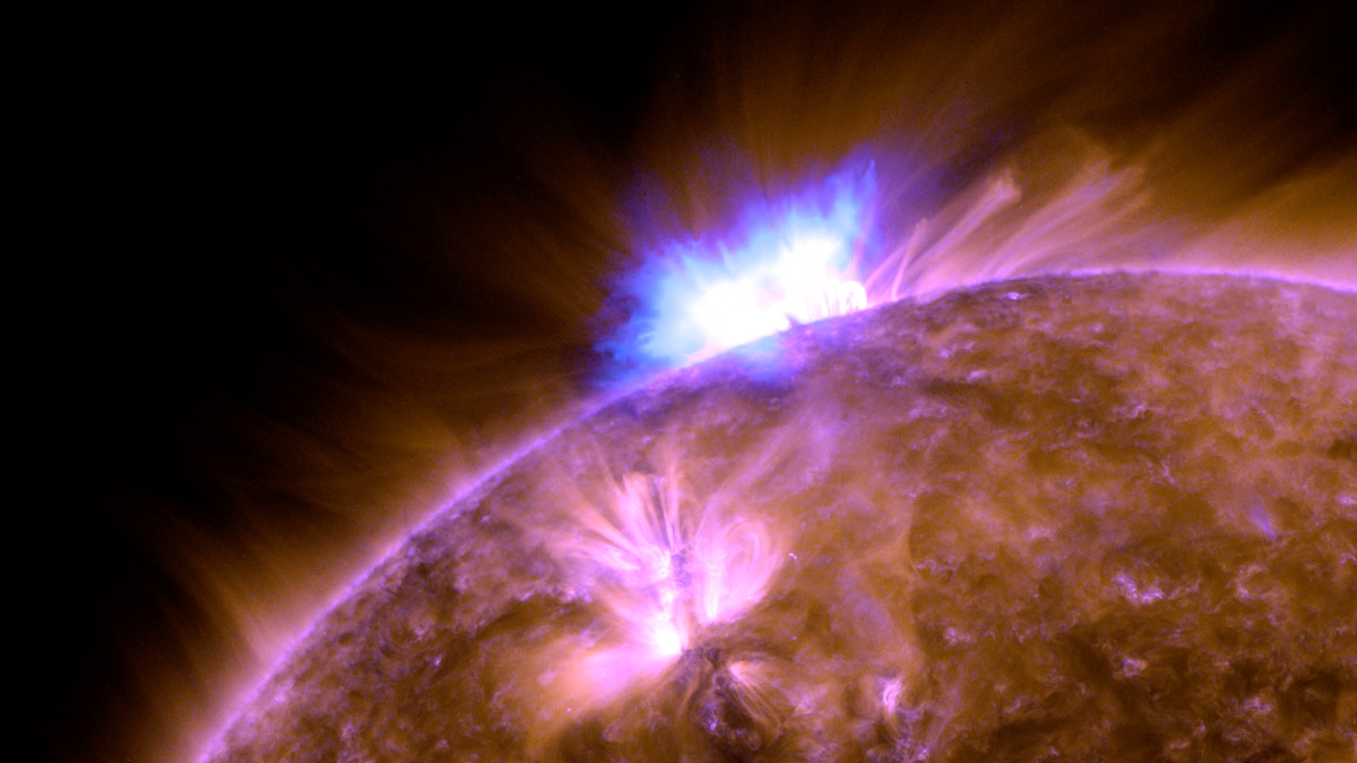 Short video showing the solar flare and subsequent prominence eruption and "arcade" of loops.Credit: NASA/GSFC/SDOMusic: "Beautiful Awesome" from Universal Production MusicWatch this video on the NASA Goddard YouTube channel.Complete transcript available.