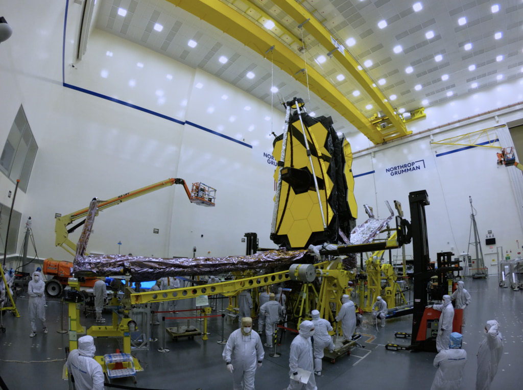 GoPro Camera 1 Time-Lapse of the James Webb Space Telescope forward UPS deployment.  