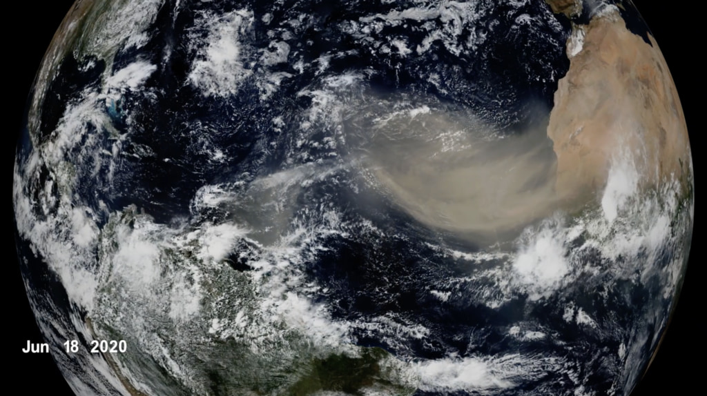 Preview Image for Warmer Ocean Temperatures May Decrease Saharan Dust Crossing the Atlantic