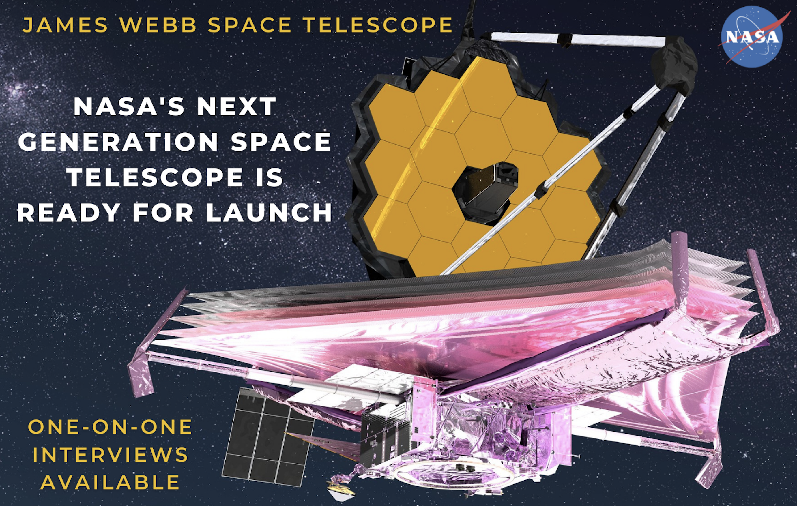 NASA SVS | World's Biggest and Most Powerful Space Telescope Launches Dec  25 Live Shots