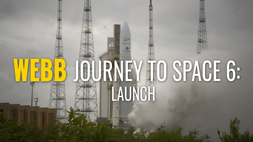 The Webb journey to space social media video.  Produced video with text and music.