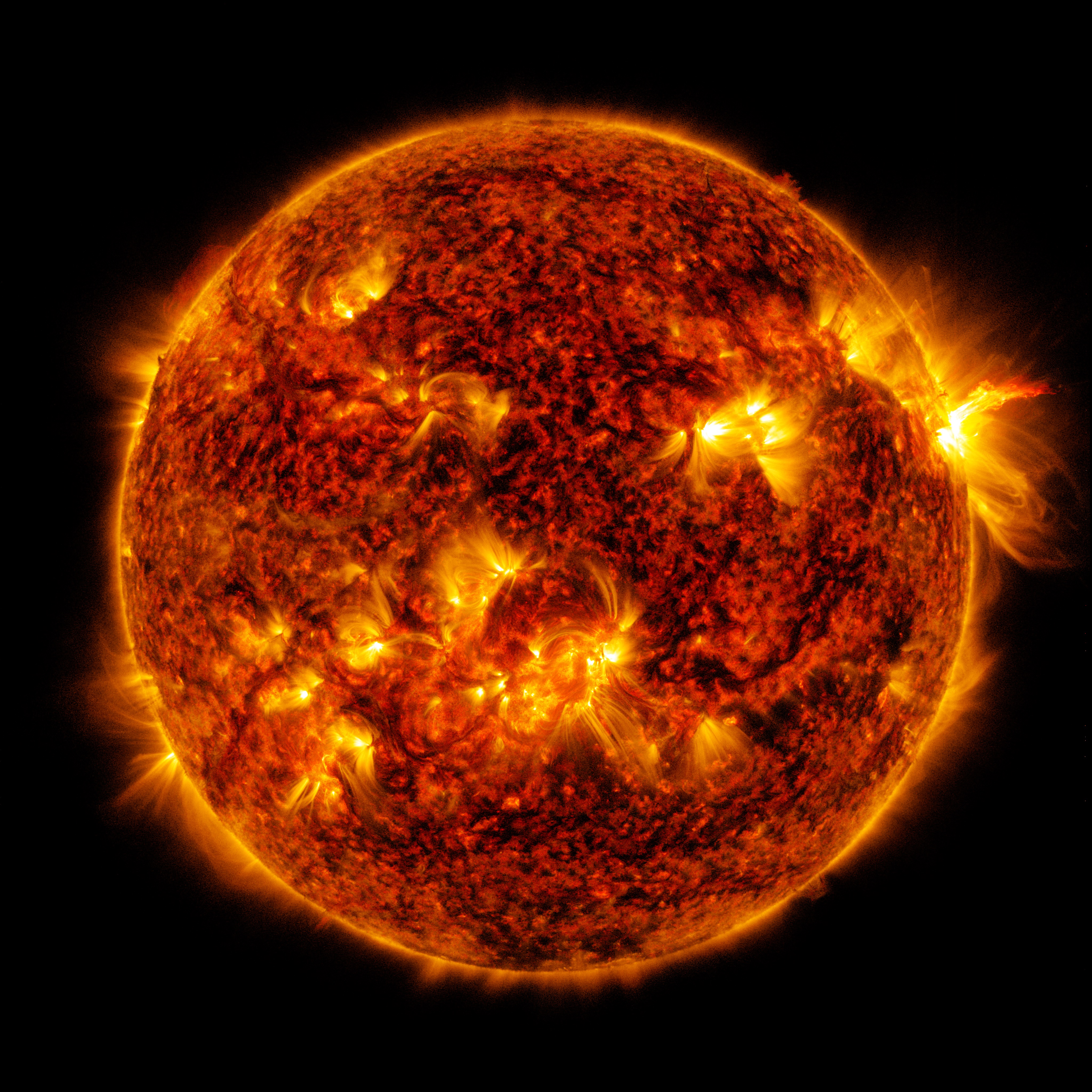 Вспышки на солнце в феврале 2024 года