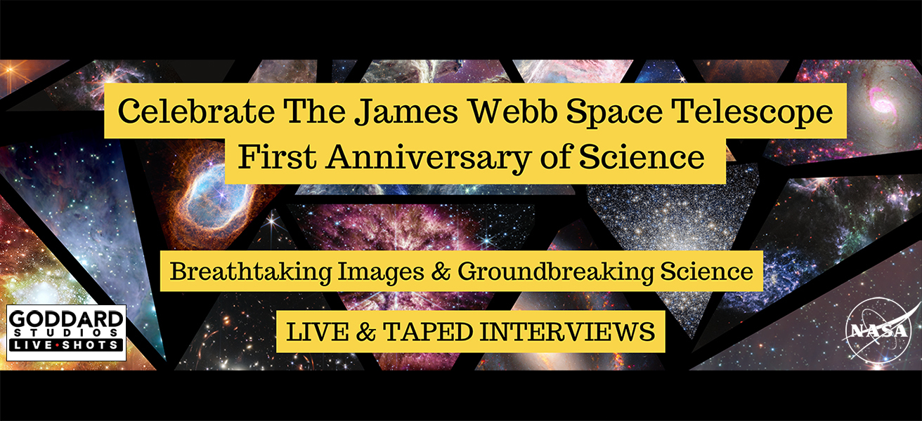 NEW IMAGE CAN BE FOUND HERE!!!Cut broll for the live shots is posted below. Here are some additional resources for images if interested:* https://www.jwst.nasa.gov/* https://webbtelescope.org/home New 3D Visualization Highlights 5,000 Galaxies Revealed by WebbHubble/ WEBB images in our solar system