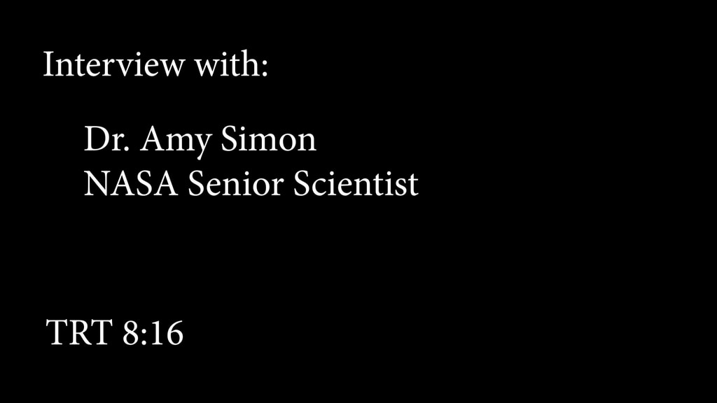 Canned interview with Amy Simon / NASA Senior Scientist. Click here for a link to her BIOTRT 8:16. Transcript available under the download button
