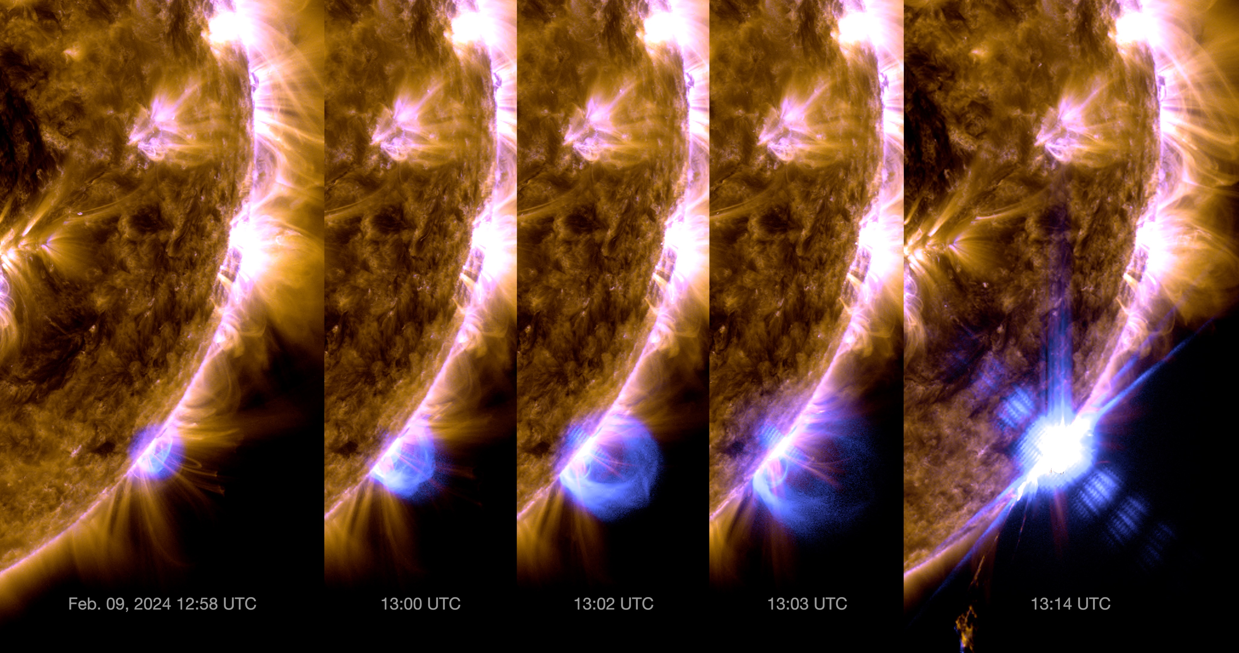 NASA SVS | Sun Releases X3.3 Flare on February 9, 2024