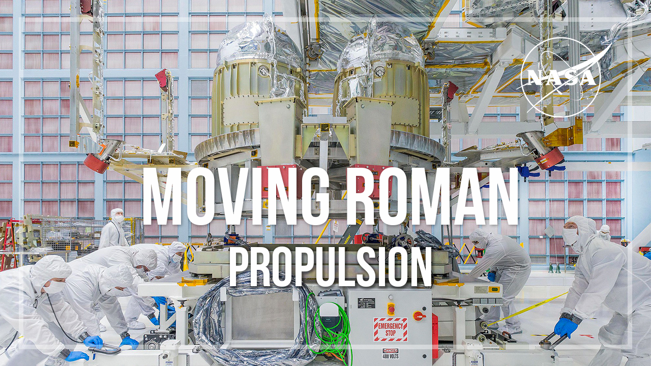 Moving Roman: Propulsion. Fuel is a finite resource for NASA's Nancy Grace Roman Space Telescope. Watch this video to learn more about how the tanks for propellent are installed and  why they are an essential part of the mission.Credit: NASA's Goddard Space Flight Center.Music Credits: Univeral Production Music: "Black Nebula" by Thomas Daniel Bellingham"Maelstrom Dream" by Lucie Rose"Evolution of Life" by David Stephen Goldsmith"Maximist" by Michael Blainey"Greatness Takes Time" by Beth Perry and Chris Doney"Asthma inhaler" by natty23"Compressed Air" by thompsonmanWatch this video on the NASA Goddard YouTube channel.Complete transcript available.