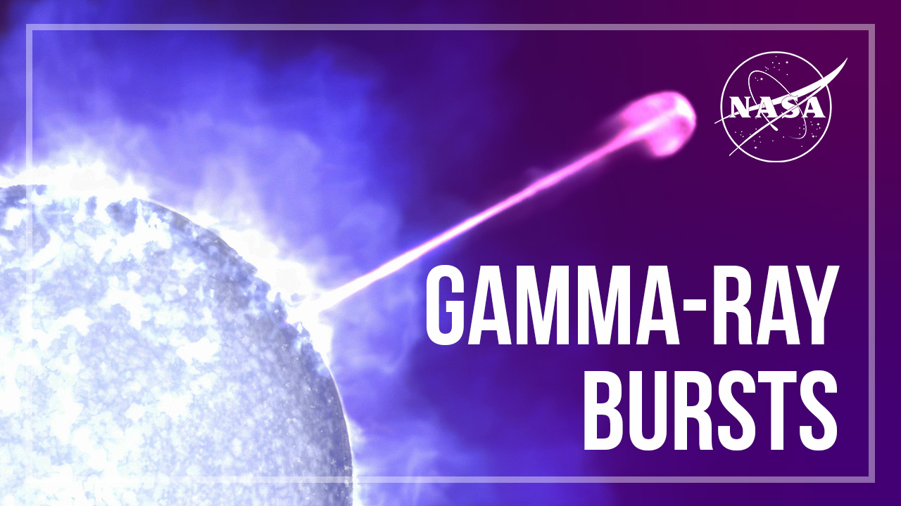 Watch to learn more about gamma-ray bursts, the most powerful explosions in the cosmos. They first came to the attention of astronomers in the 1970s when new satellites detected this surprising phenomenon. Over decades, scientists have found that these blasts could be detected somewhere in the sky almost every day, and that they were both extremely distant — the closest known is over 100 million light-years away — and enormously powerful. Gamma-ray bursts are now linked to the explosive deaths of massive stars and to mergers of compact objects, like neutron stars and black holes, but many puzzles remain.   Credit: NASA’s Goddard Space Flight CenterMusic: “Time Science,” Steve Fawcett [ASCAP] and Katherine F Martin [BMI], Universal Production Music Watch this video on the NASA Goddard YouTube channel.Complete transcript available.