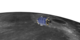 LADEE over the lunar surface with LLCD instrument