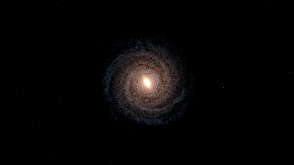 Conceptual AnimationThis conceptual animation highlights the Milky Way Galaxy only.