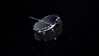 Conceptual AnimationThe IMAP spacecraft, located at Lagrange Point 1, spins at four revolutions per minute as it surveys the heliosphere.Credit: NASA/Princeton/Patrick McPike