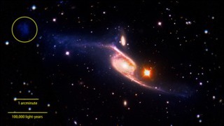 Composite image of the giant barred spiral galaxy NGC 6872.