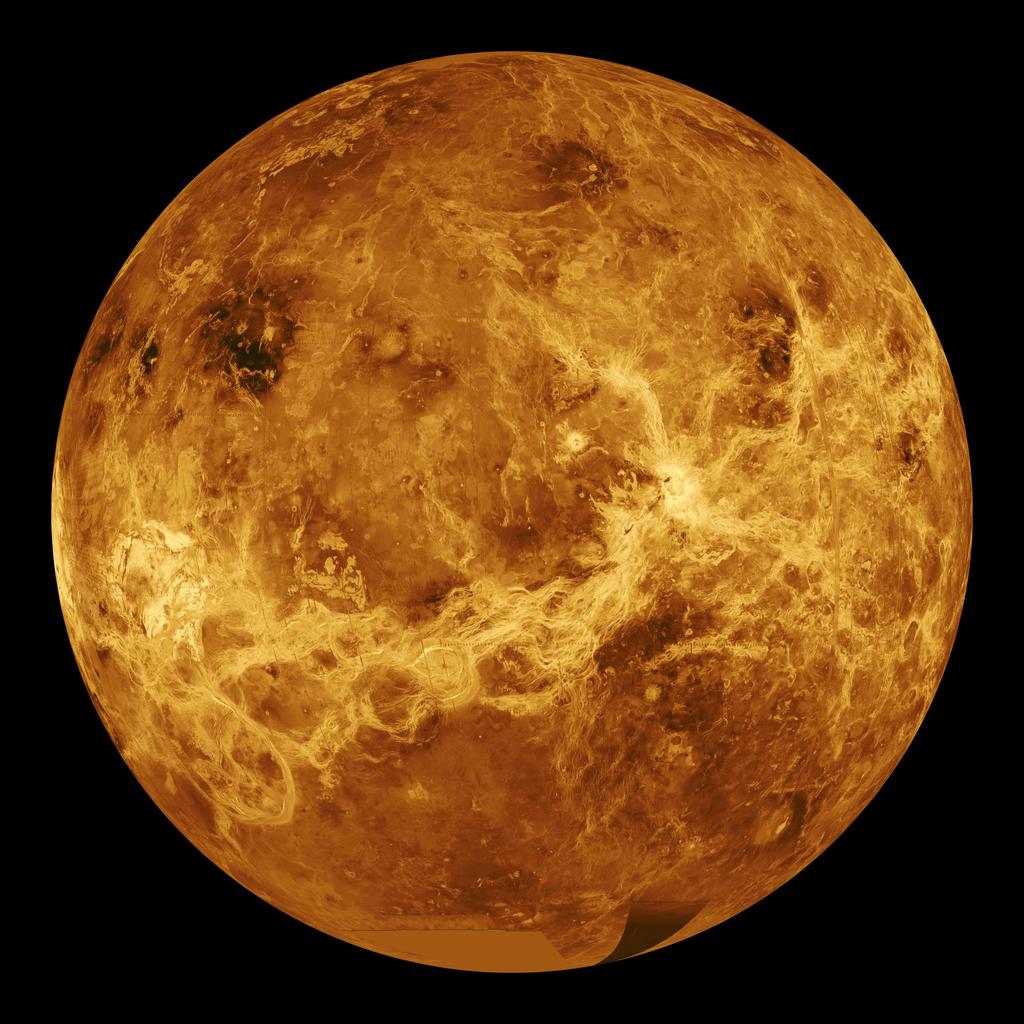 A full disk radar image of Venus