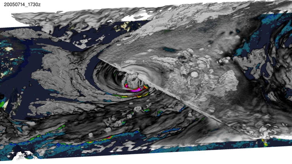 3D view of storm, Jul 11-17, 2005