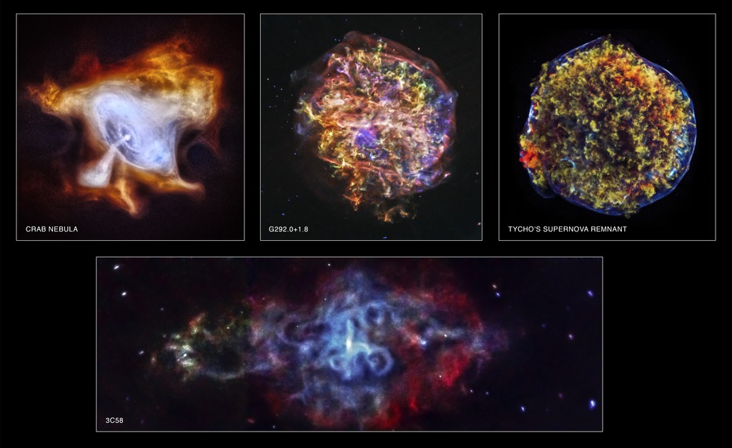Four images of supernova remnants from Chandra