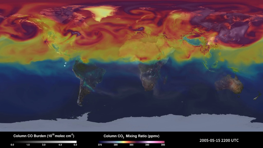 Preview Image for GEOS-5 Carbon Dioxide and Carbon Monoxide Simulation for SC 2014