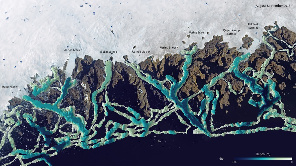 Hyperwall Omg Maps Greenland Sea Floor Depth
