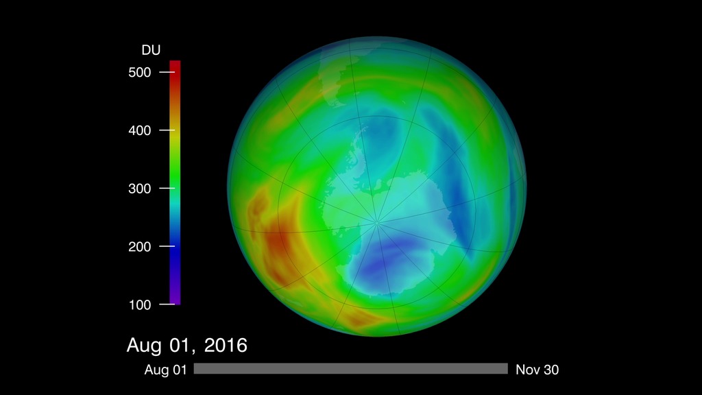 Total Ozone for 2016