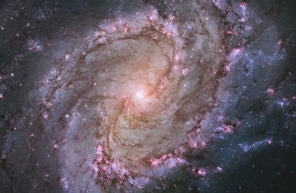Central Region of Spiral Galaxy Messier 83
