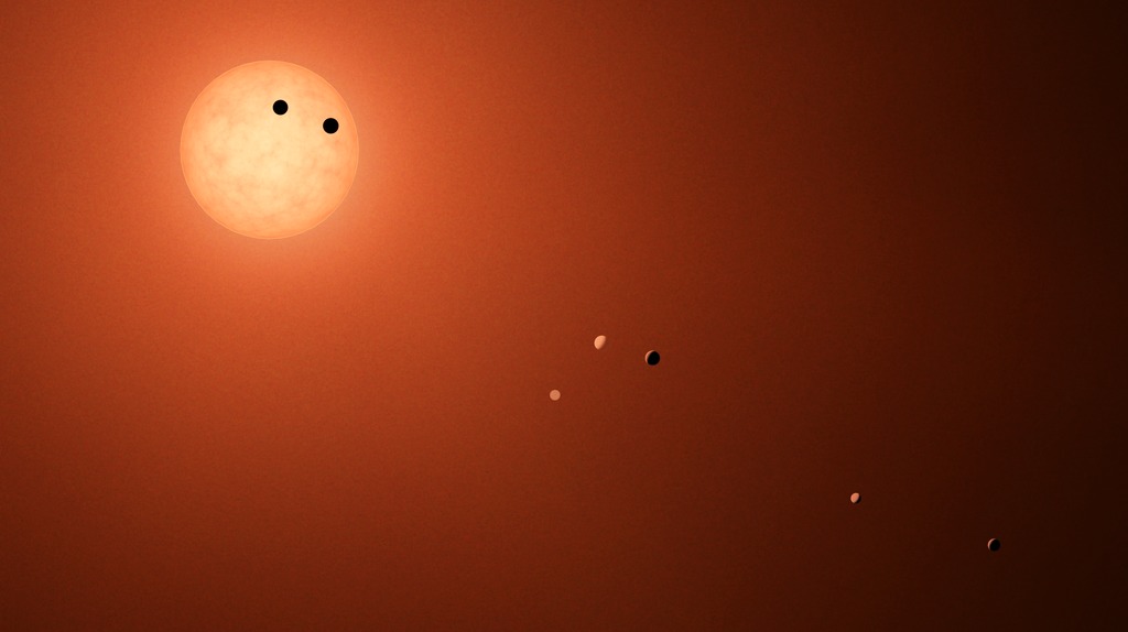 TRAPPIST-1 Exoplanets Illustration