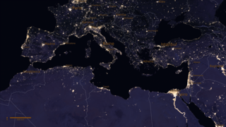 Satellite images of Earth at night—often referred to as "night lights"—have been a gee-whiz curiosity for the public and a tool for fundamental research for nearly 25 years. They have provided a broad, beautiful picture, showing how humans have shaped the planet and lit up the darkness. Produced every decade or so, such maps have spawned hundreds of pop-culture uses and dozens of economic, social science, and environmental research projects.

This region of the a global image of Earth at night in 2016 was created with data from the Suomi National Polar-orbiting Partnership (NPP) satellite launched in October 2011 by NASA, the National Oceanic and Atmospheric Administration, and the U.S. Department of Defense. Each pixel shows roughly 0.46 miles (742 meters) across. Other regional images are available.

Scientists use the Suomi NPP night-lights dataset in many ways. Some applications include: forecasting a city’s energy use and carbon emissions; eradicating energy poverty and fostering sustainable energy development; providing immediate information when disasters strike; and monitoring the effects of conflict and population displacement. Scientists at NASA are working to automate nighttime VIIRS data processing so that data users are able to view nighttime imagery within hours of acquisition, which could lead to other potential uses by research, meteorological, and civic groups.